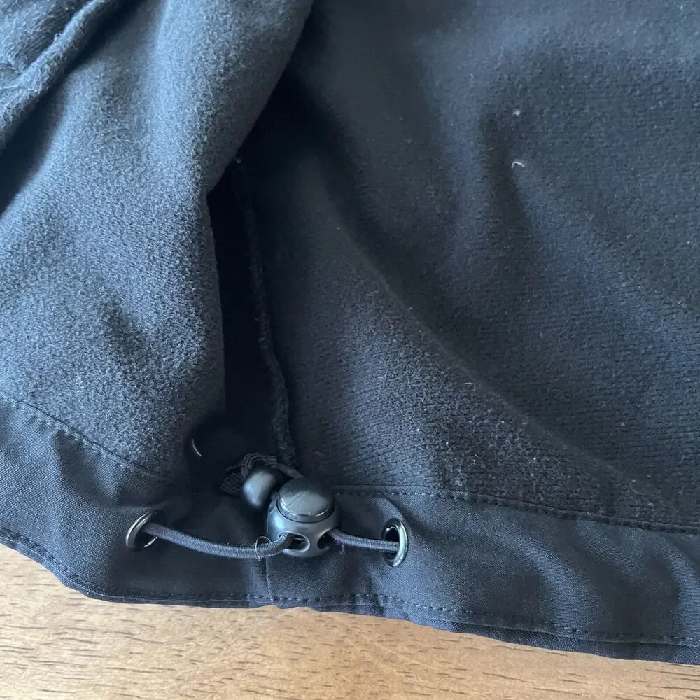 Black Diamond Full Zip‎ Soft Shell Jacket Zip Pockets Mens X-Large Black